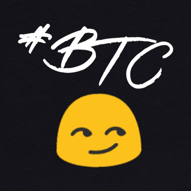 #BTC Smirk emoji bitcoin by Down Home Tees